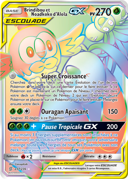 Brindibou et Noadkoko d'Alola 237/236