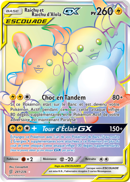Raichu et Raichu d'Alola 241/236