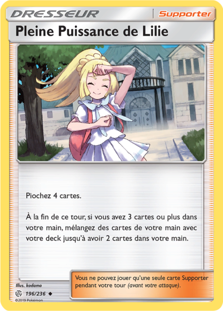 Pleine Puissance de Lilie 196/236