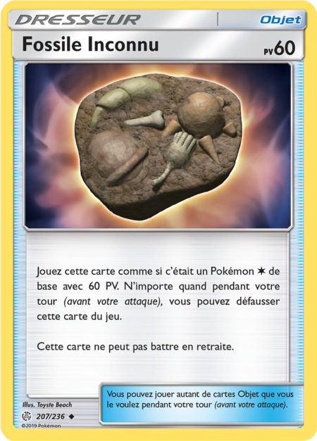 Fossile Inconnu 207/236