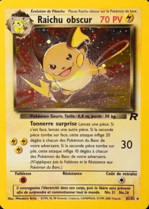 Raichu obscur 83/82 (Holographique)