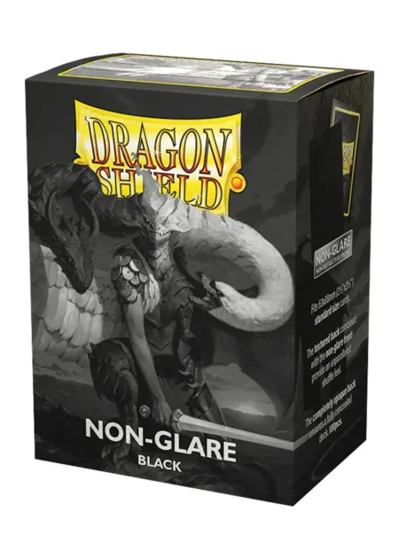 paquet de 100 sleeves dragon shield black matte non glare
