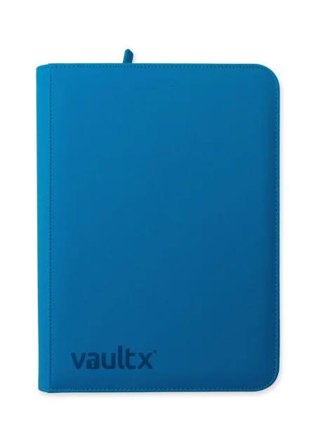classeur 9 pocket de la marque vault x en édition limitée bleu neon