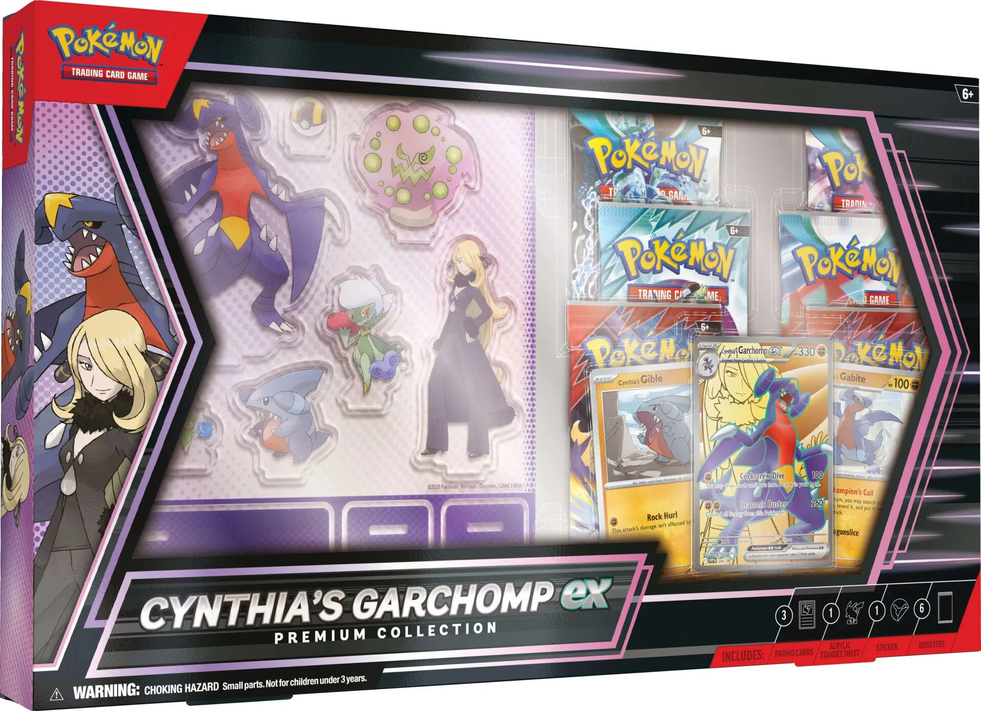 pokemon coffret carchacrok ex de cynthia, série ev10 rivalités destinées