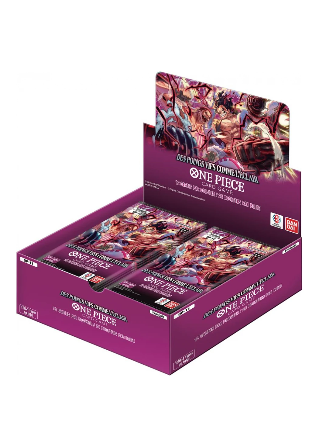 display one piece op11 des poings vifs comme l'eclair