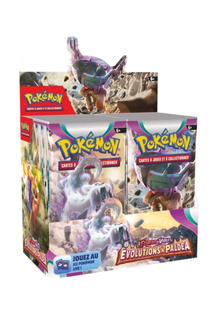 display pokemon évolutions à paldea ev02
