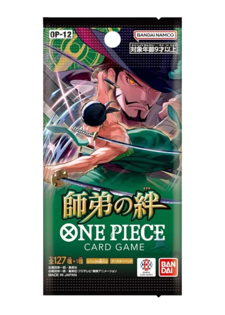 booster one piece bandai op12 master of the legacy japonaise