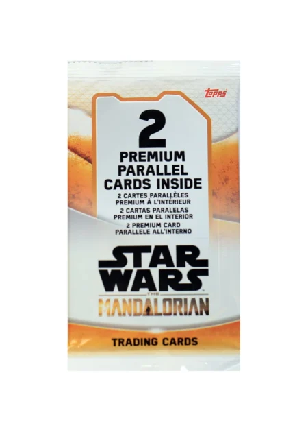 booster star wars topps premium série the mandalorian 2021
