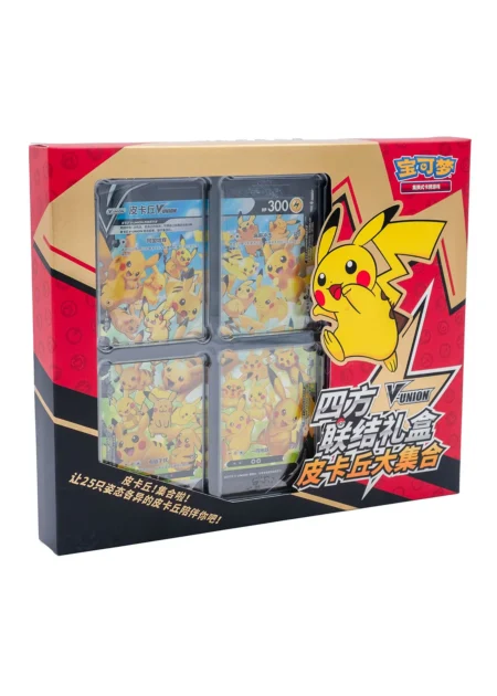 coffret pokemon pikachu v union en chinois