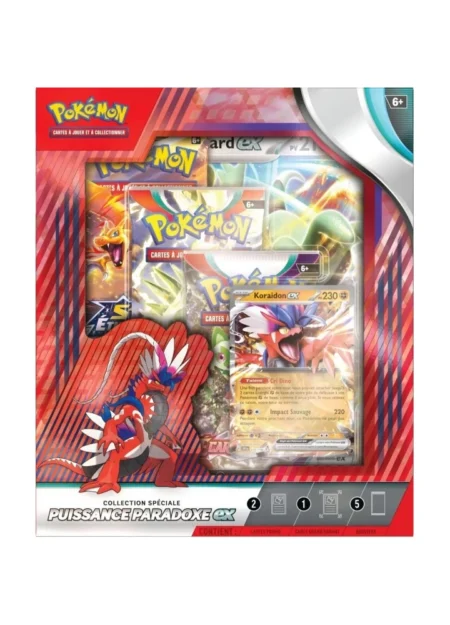 pokemon coffret collection spéciale puissance paradoxe ex - recto