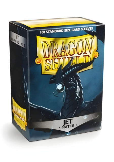 paquet de 100 sleeves dragon shield jet matte