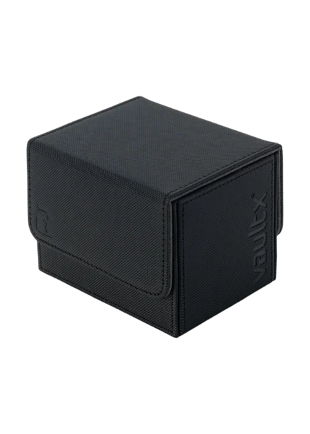 deck box premium noire de la marque vault x pouvant contenir jusqu'à 210 cartes à collectionner pokemon ou multi-tcg