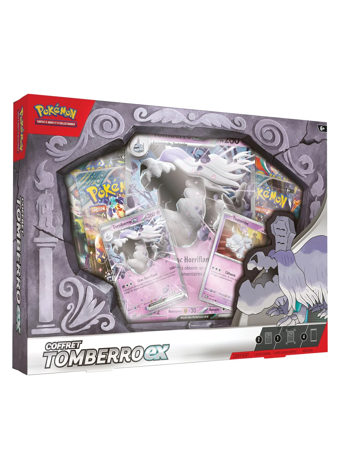 coffret pokemon tomberro ex 4 boosters