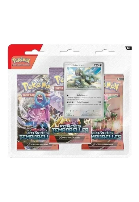 pokemon tripack forces temporelles ev5 illustration motorizard