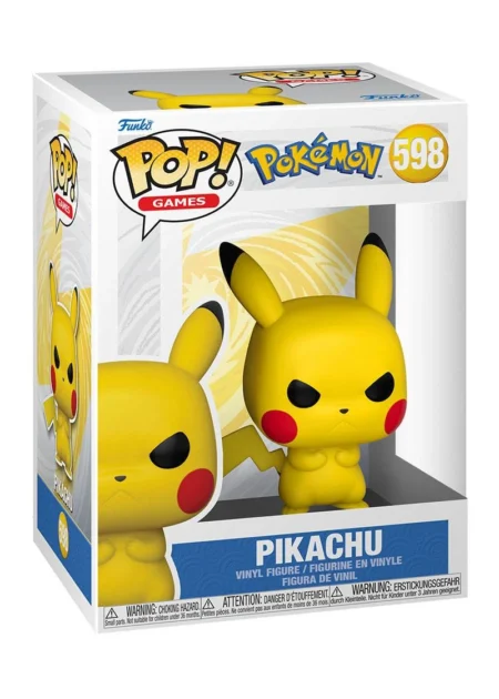 figurine funko pop pokémon grumpy pikachu n°598