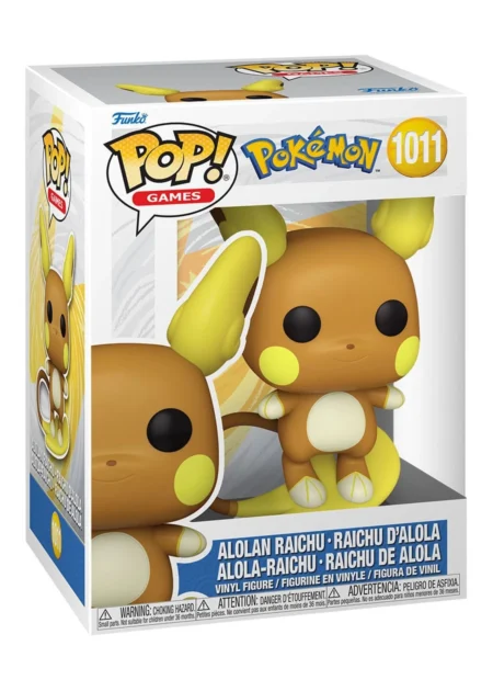 Figurine Funko Pop Pokémon - Raichu d'Alola (n°1011)