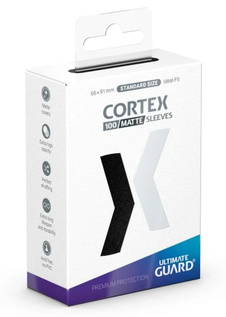 Paquet de 100 Sleeves Cortex - Noir Matte de la marque Ultimate Guard