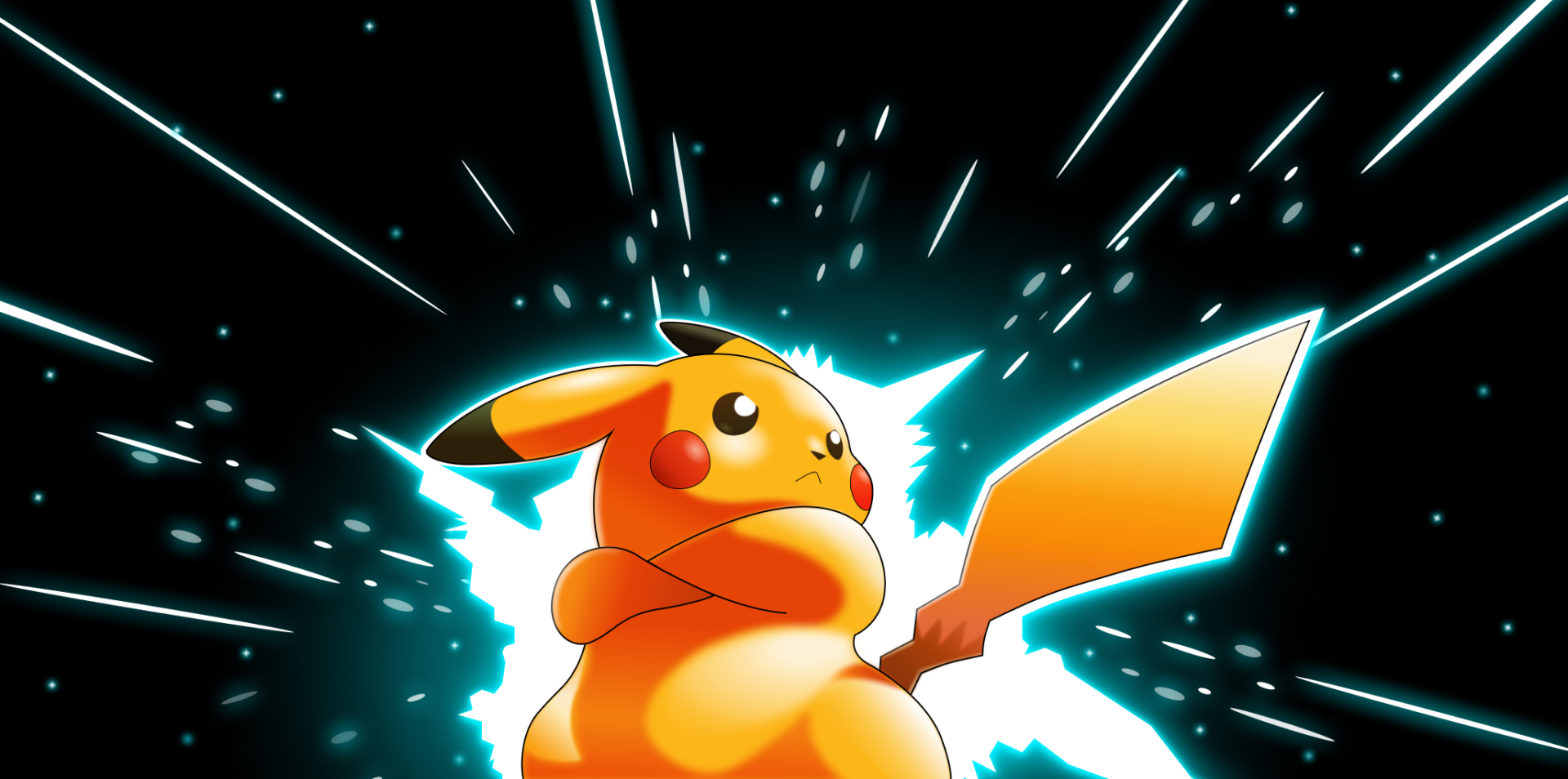 Pikachu, la mascotte de la boutique de carte à collectionner Hamacards